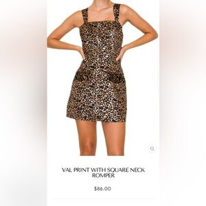 Leopard Print Mini Romper